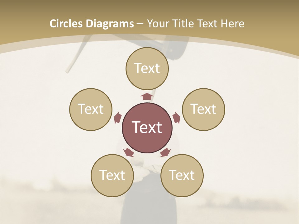 Vintage Photo, Circa 1900 Of A Man Stand PowerPoint Template