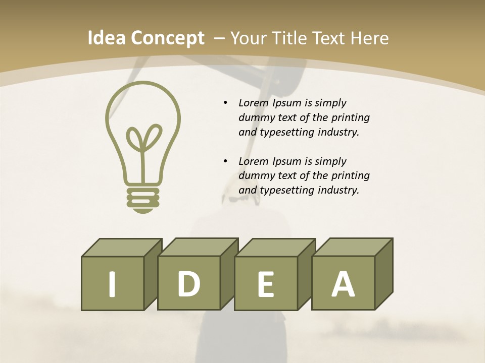 Vintage Photo, Circa 1900 Of A Man Stand PowerPoint Template