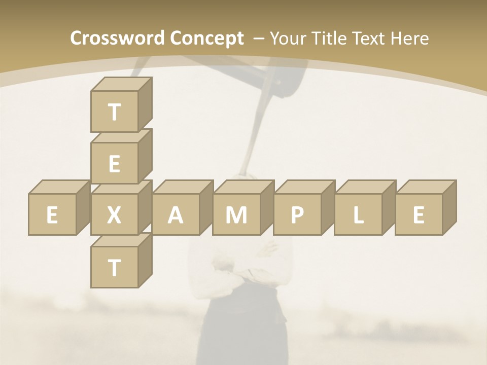 Vintage Photo, Circa 1900 Of A Man Stand PowerPoint Template