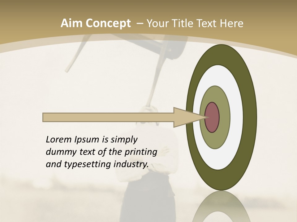 Vintage Photo, Circa 1900 Of A Man Stand PowerPoint Template