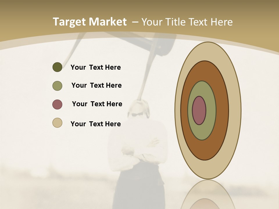 Vintage Photo, Circa 1900 Of A Man Stand PowerPoint Template