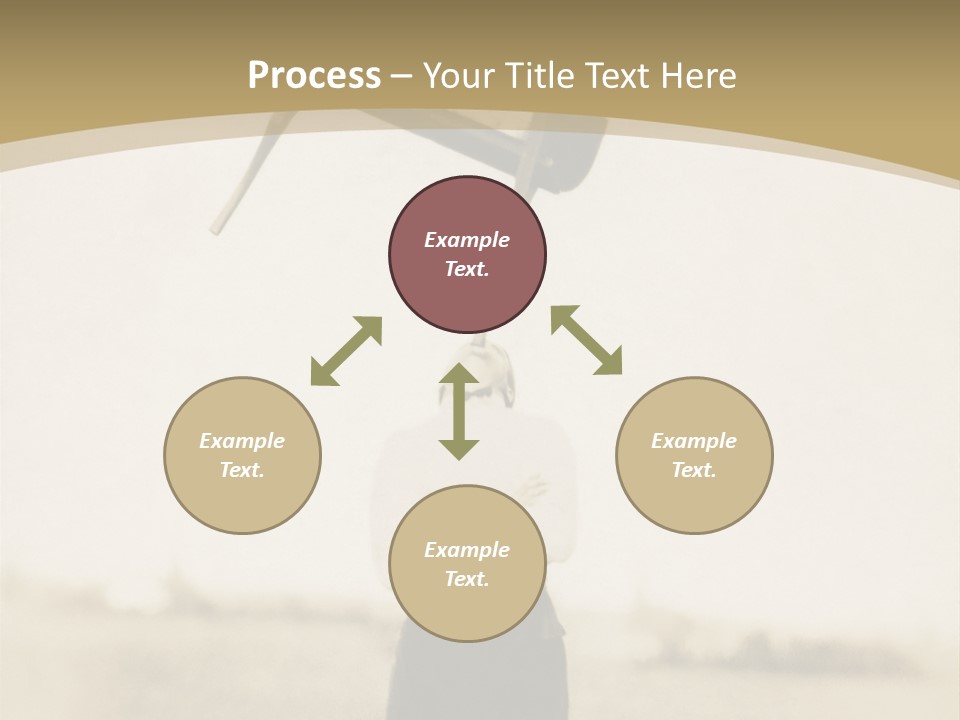 Vintage Photo, Circa 1900 Of A Man Stand PowerPoint Template