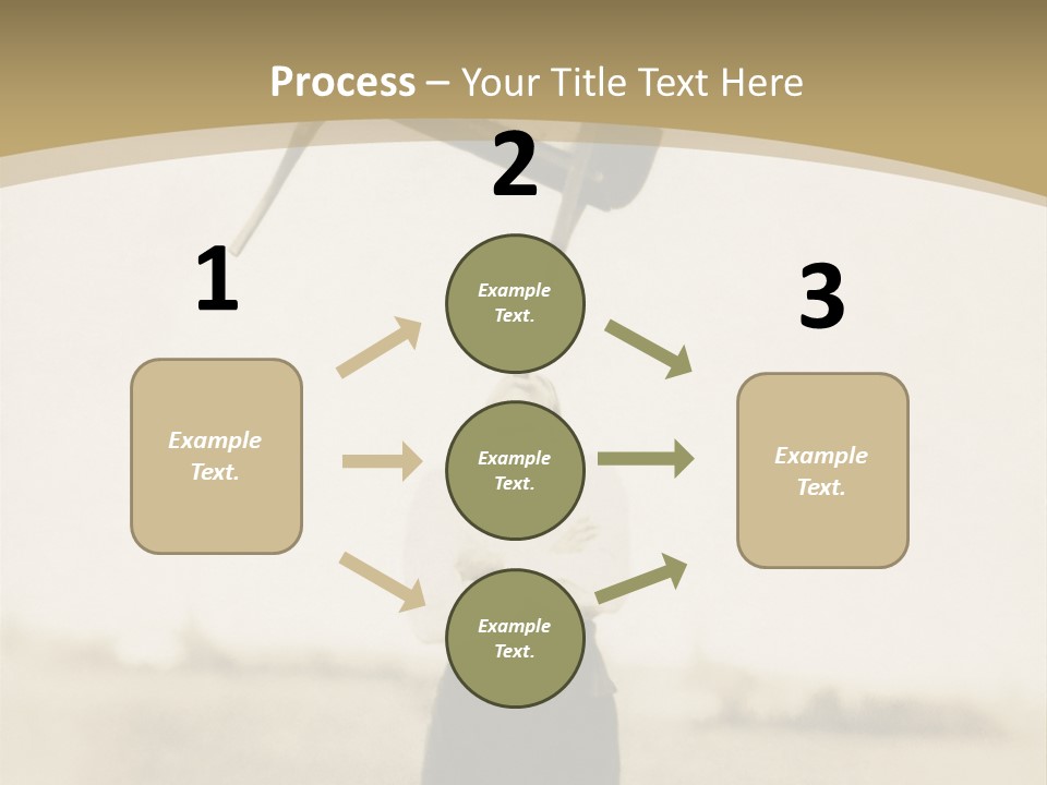 Vintage Photo, Circa 1900 Of A Man Stand PowerPoint Template