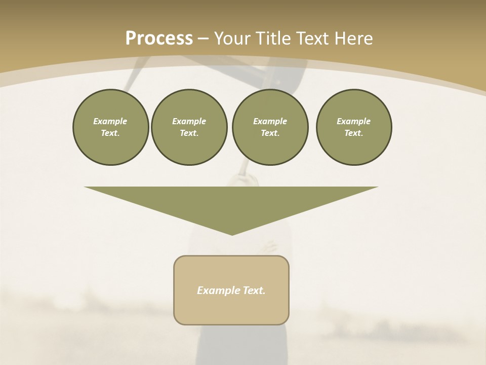 Vintage Photo, Circa 1900 Of A Man Stand PowerPoint Template