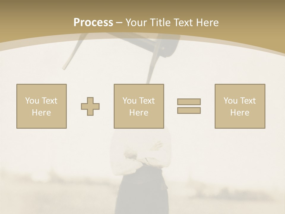 Vintage Photo, Circa 1900 Of A Man Stand PowerPoint Template