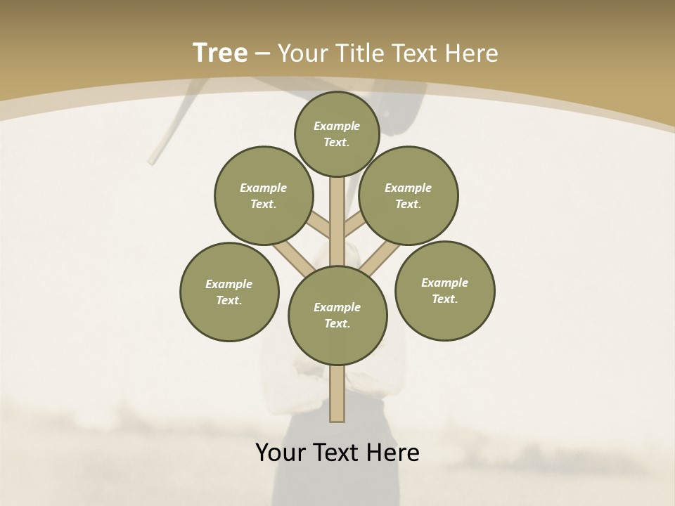 Vintage Photo, Circa 1900 Of A Man Stand PowerPoint Template