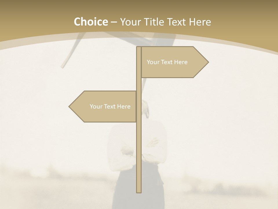 Vintage Photo, Circa 1900 Of A Man Stand PowerPoint Template