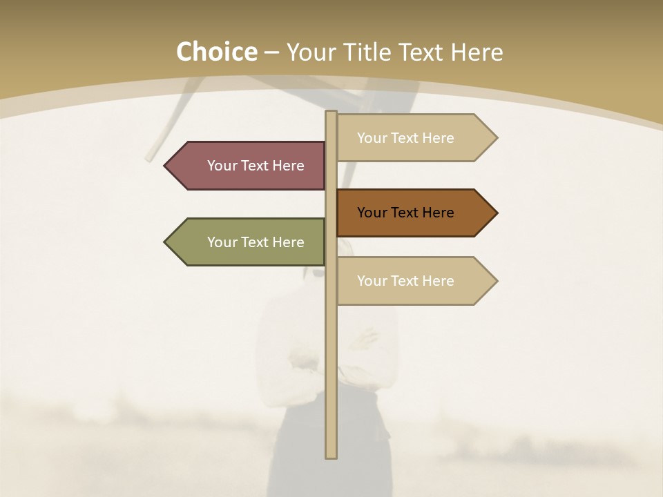 Vintage Photo, Circa 1900 Of A Man Stand PowerPoint Template