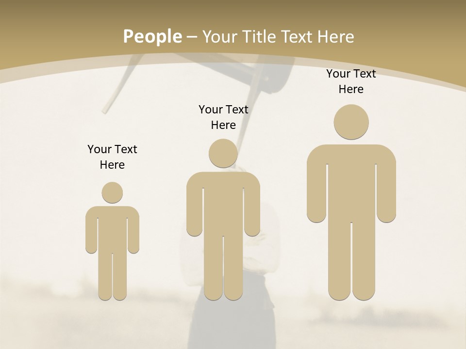 Vintage Photo, Circa 1900 Of A Man Stand PowerPoint Template