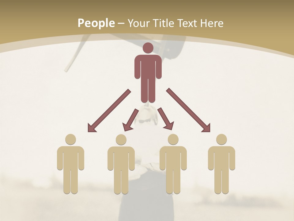 Vintage Photo, Circa 1900 Of A Man Stand PowerPoint Template