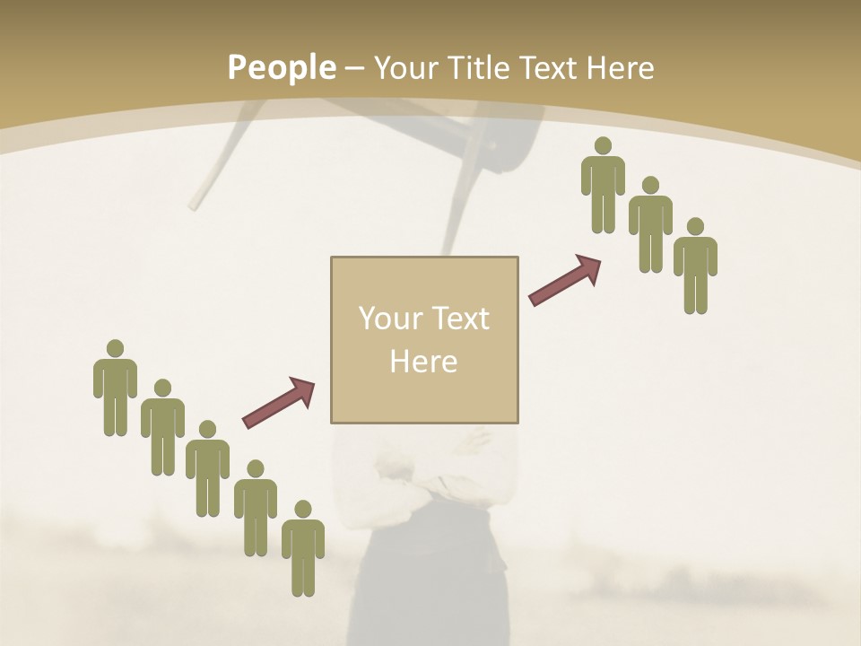 Vintage Photo, Circa 1900 Of A Man Stand PowerPoint Template