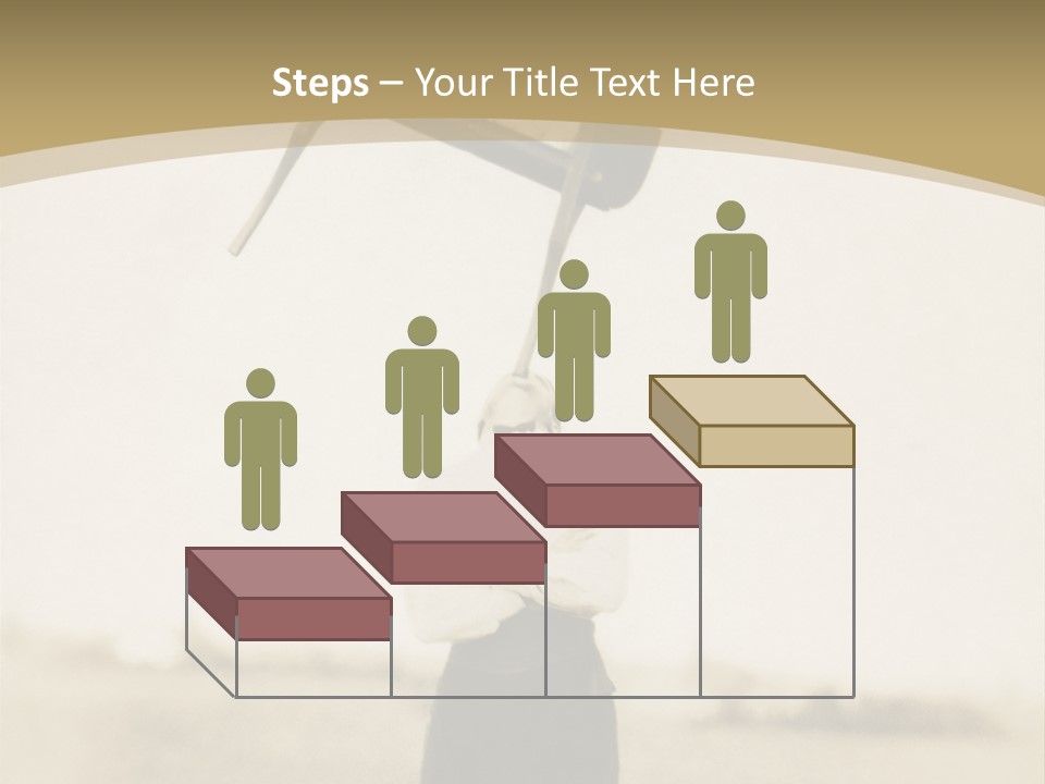 Vintage Photo, Circa 1900 Of A Man Stand PowerPoint Template