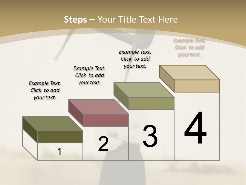 Vintage Photo, Circa 1900 Of A Man Stand PowerPoint Template