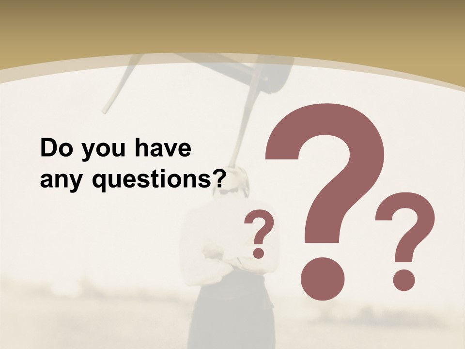 Vintage Photo, Circa 1900 Of A Man Stand PowerPoint Template