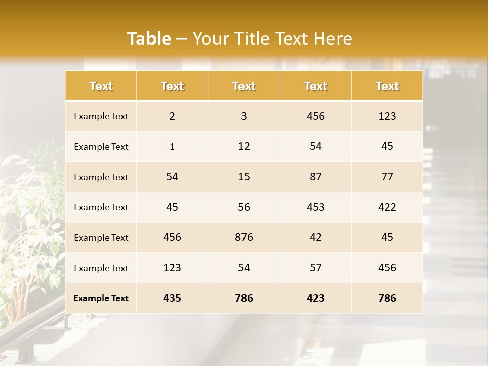 Hospital Corridor Leading To A Reception Area PowerPoint Template