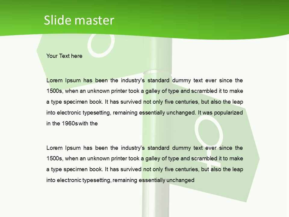 Lades To The Left, Gentlemen To The Right - Sign Post 0924_01 PowerPoint Template