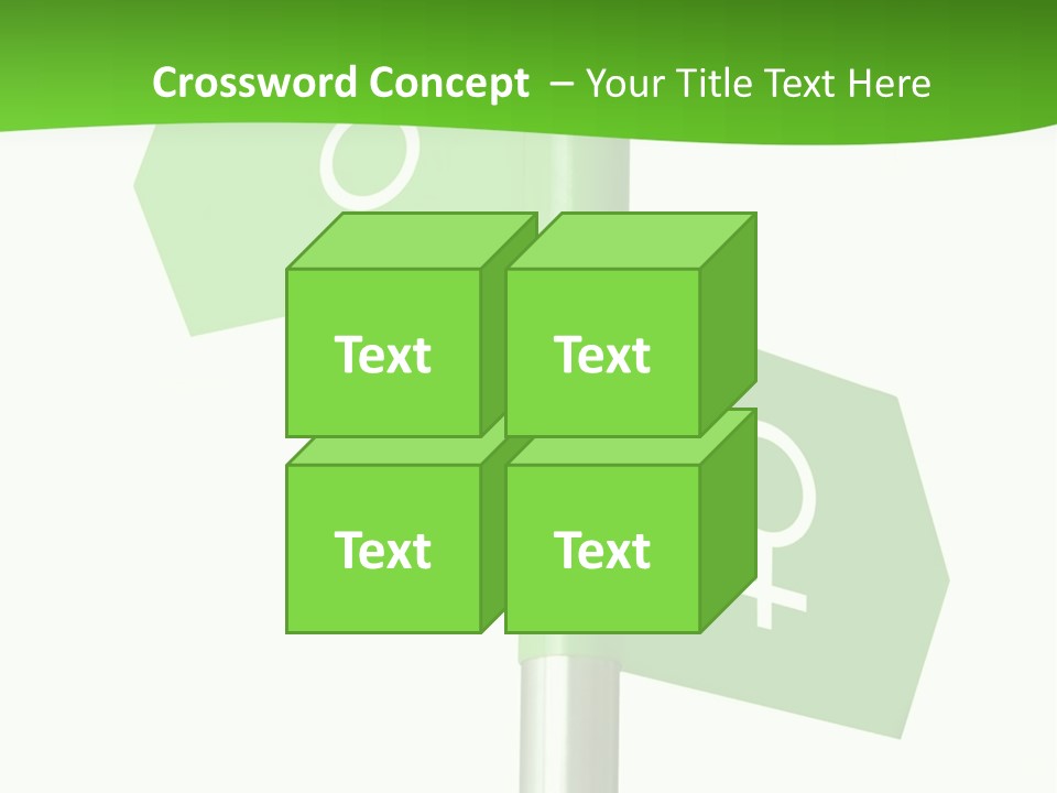 Lades To The Left, Gentlemen To The Right - Sign Post 0924_01 PowerPoint Template