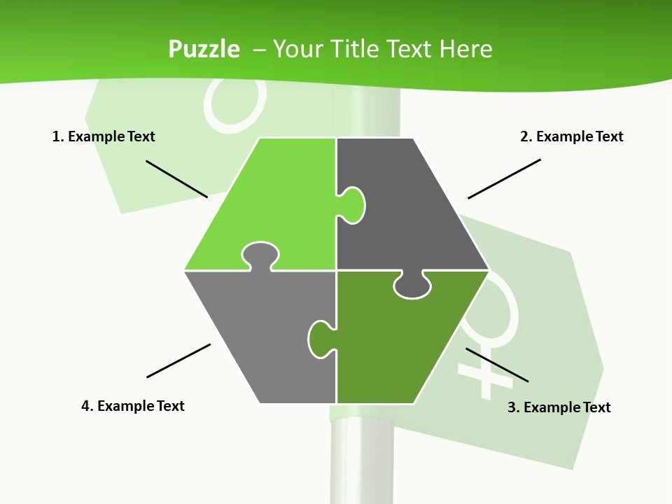 Lades To The Left, Gentlemen To The Right - Sign Post 0924_01 PowerPoint Template