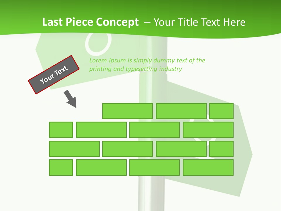 Lades To The Left, Gentlemen To The Right - Sign Post 0924_01 PowerPoint Template