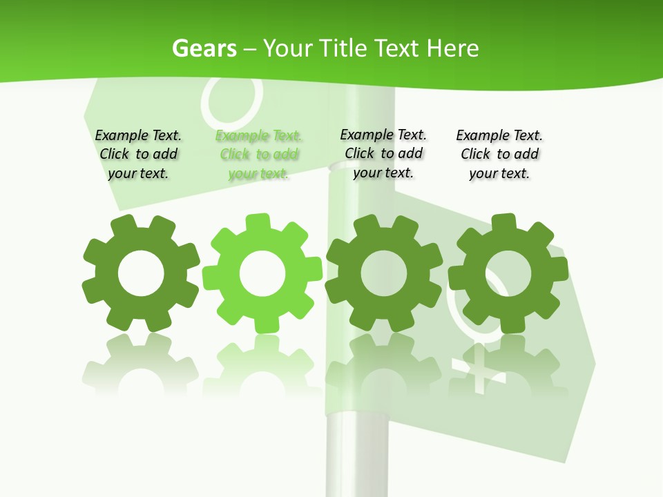 Lades To The Left, Gentlemen To The Right - Sign Post 0924_01 PowerPoint Template