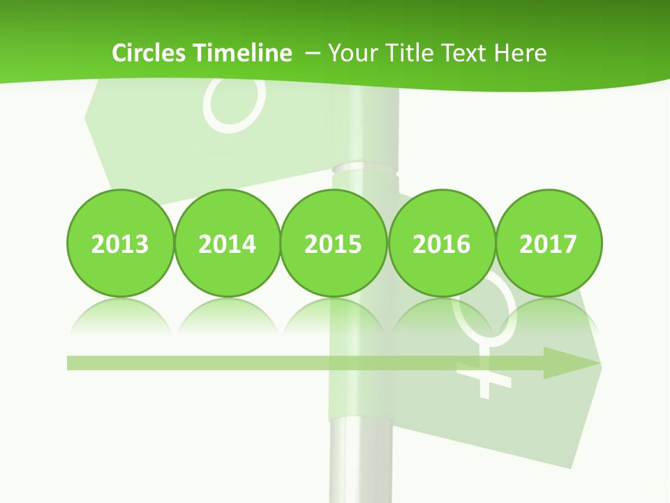 Lades To The Left, Gentlemen To The Right - Sign Post 0924_01 PowerPoint Template