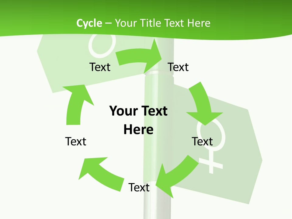 Lades To The Left, Gentlemen To The Right - Sign Post 0924_01 PowerPoint Template