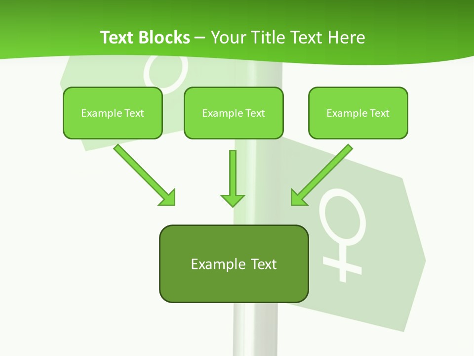 Lades To The Left, Gentlemen To The Right - Sign Post 0924_01 PowerPoint Template