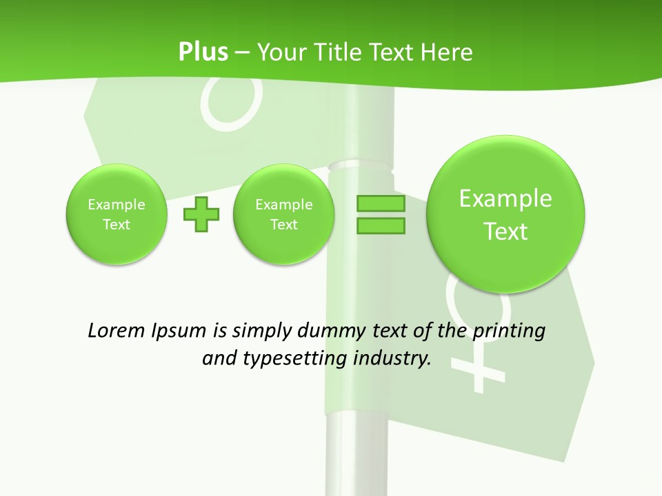 Lades To The Left, Gentlemen To The Right - Sign Post 0924_01 PowerPoint Template