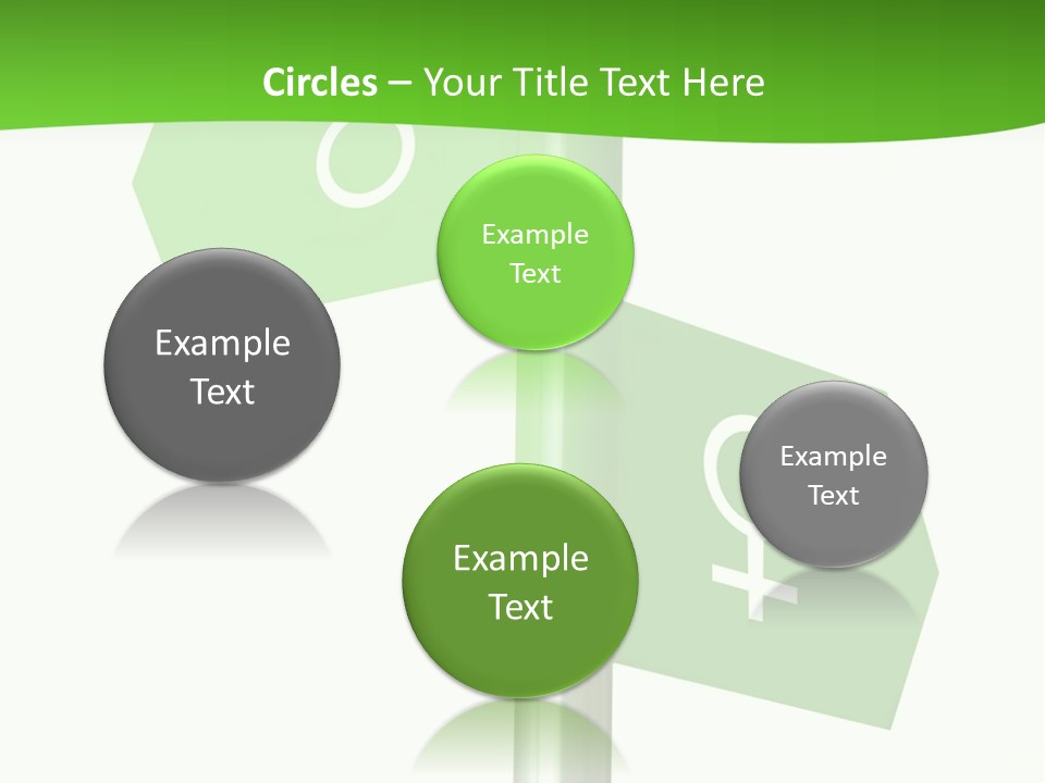 Lades To The Left, Gentlemen To The Right - Sign Post 0924_01 PowerPoint Template