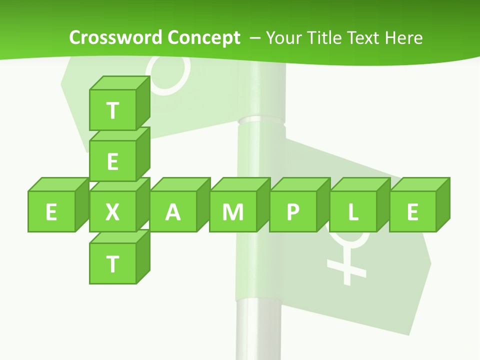 Lades To The Left, Gentlemen To The Right - Sign Post 0924_01 PowerPoint Template