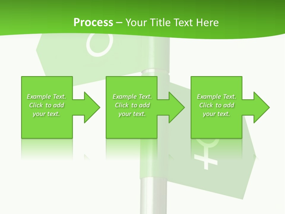 Lades To The Left, Gentlemen To The Right - Sign Post 0924_01 PowerPoint Template