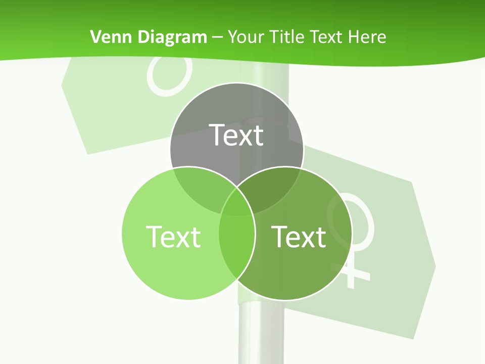 Lades To The Left, Gentlemen To The Right - Sign Post 0924_01 PowerPoint Template