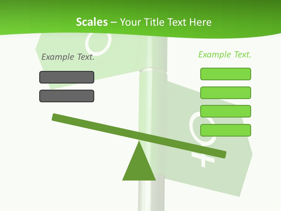 Lades To The Left, Gentlemen To The Right - Sign Post 0924_01 PowerPoint Template