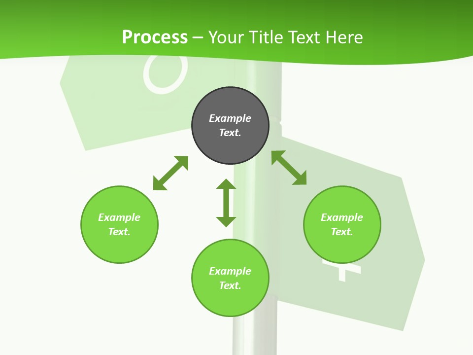 Lades To The Left, Gentlemen To The Right - Sign Post 0924_01 PowerPoint Template