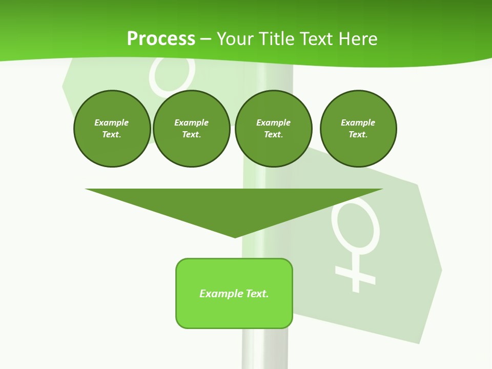 Lades To The Left, Gentlemen To The Right - Sign Post 0924_01 PowerPoint Template