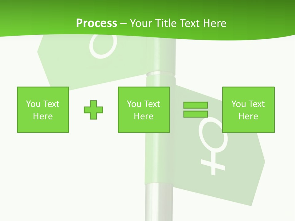 Lades To The Left, Gentlemen To The Right - Sign Post 0924_01 PowerPoint Template
