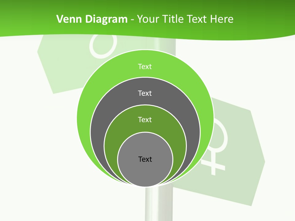 Lades To The Left, Gentlemen To The Right - Sign Post 0924_01 PowerPoint Template