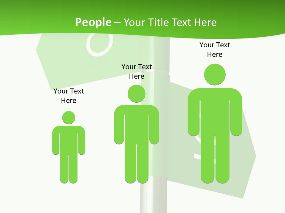 Lades To The Left, Gentlemen To The Right - Sign Post 0924_01 PowerPoint Template