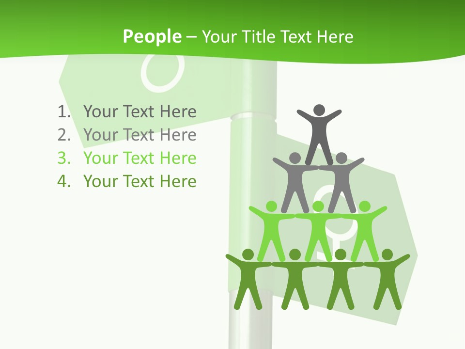 Lades To The Left, Gentlemen To The Right - Sign Post 0924_01 PowerPoint Template