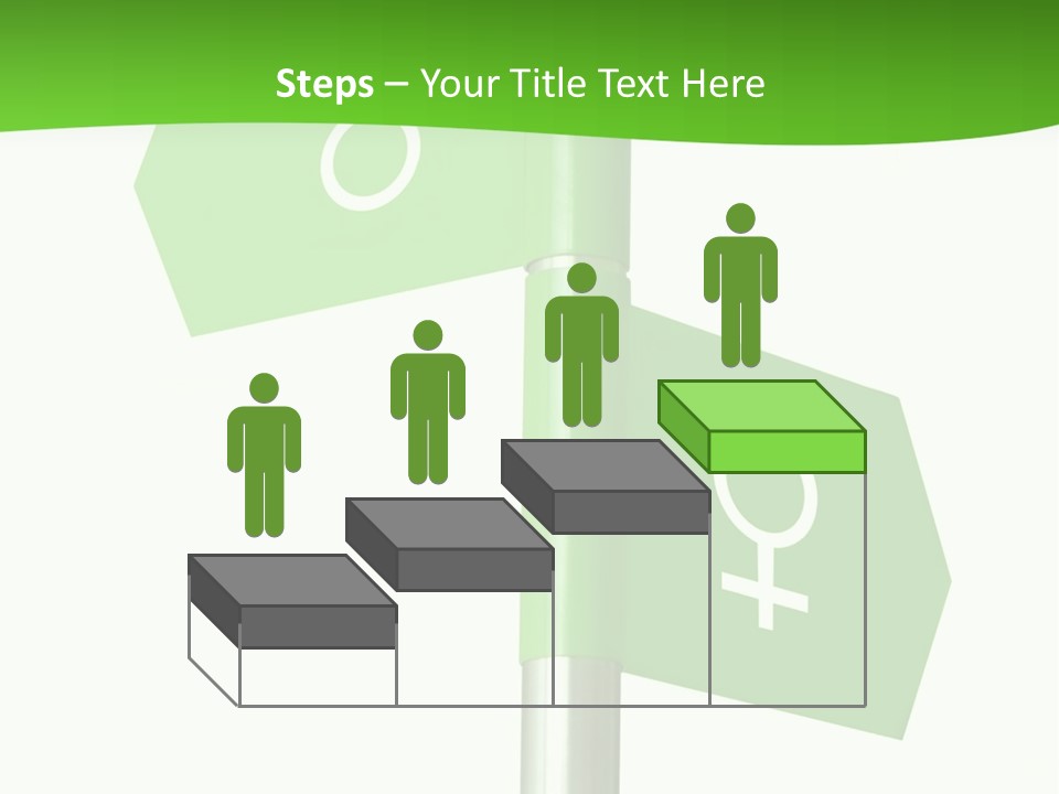 Lades To The Left, Gentlemen To The Right - Sign Post 0924_01 PowerPoint Template