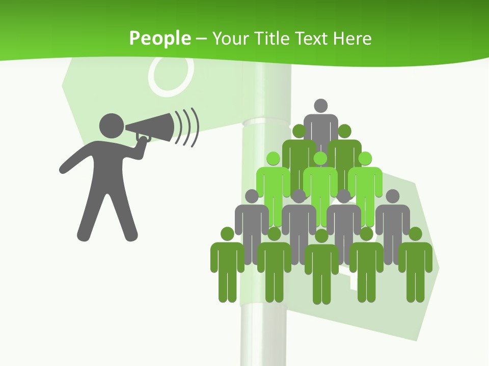 Lades To The Left, Gentlemen To The Right - Sign Post 0924_01 PowerPoint Template