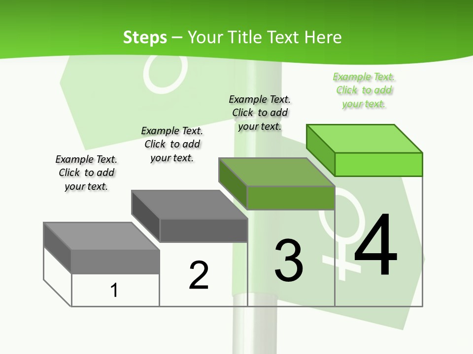 Lades To The Left, Gentlemen To The Right - Sign Post 0924_01 PowerPoint Template
