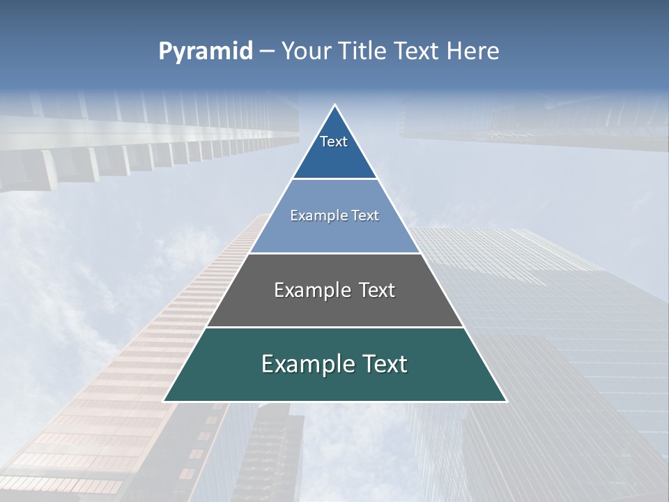 Downtown Calgary Office Buildings Soaring Into The Skyline While Gleaming In The Sun PowerPoint Template