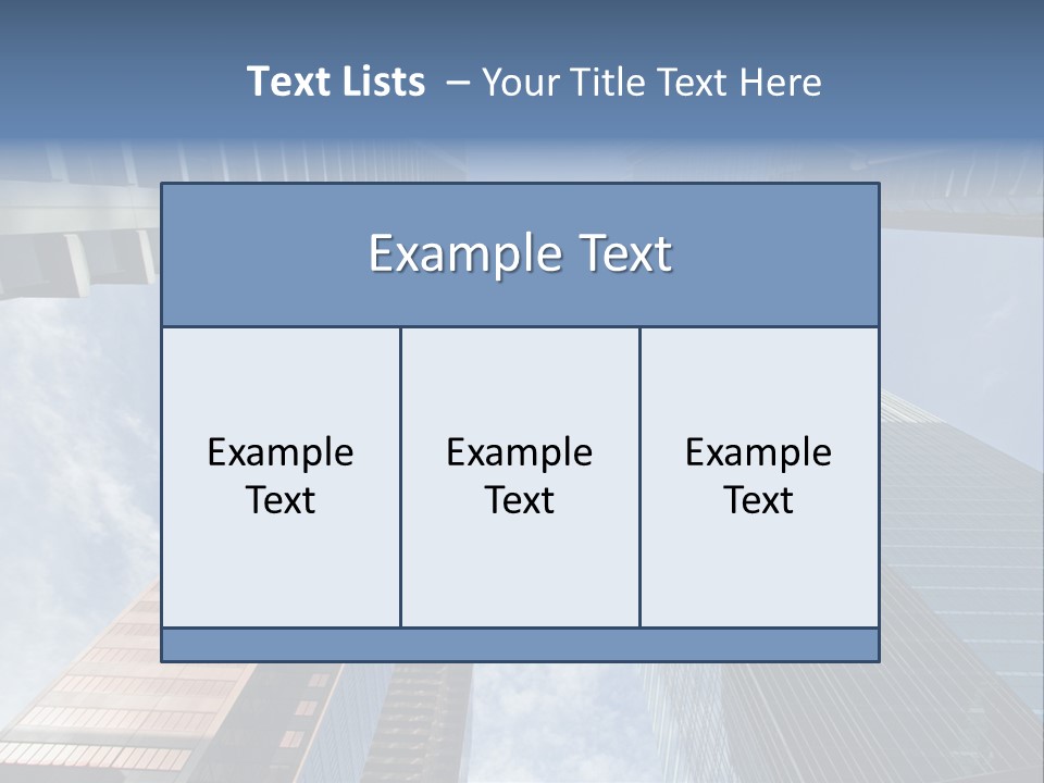 Downtown Calgary Office Buildings Soaring Into The Skyline While Gleaming In The Sun PowerPoint Template