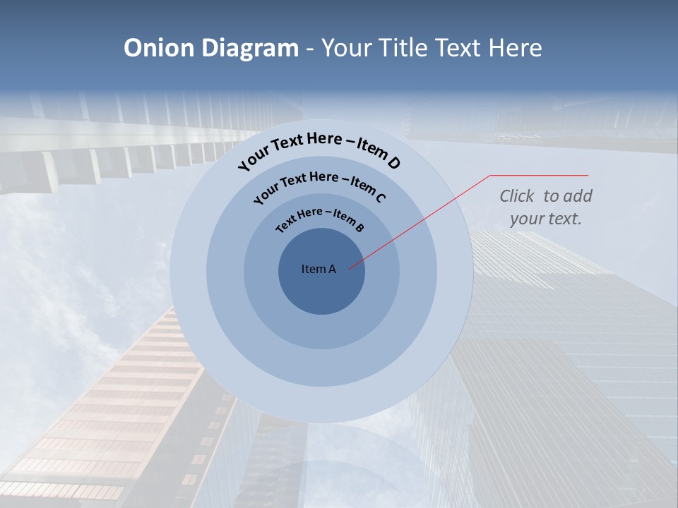 Downtown Calgary Office Buildings Soaring Into The Skyline While Gleaming In The Sun PowerPoint Template