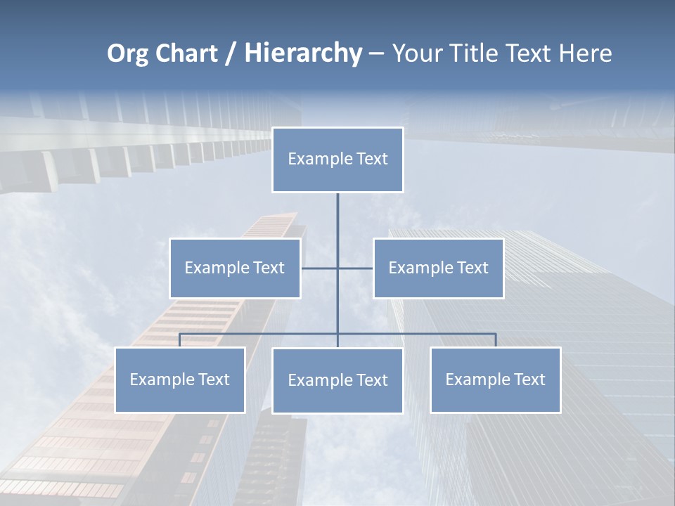 Downtown Calgary Office Buildings Soaring Into The Skyline While Gleaming In The Sun PowerPoint Template