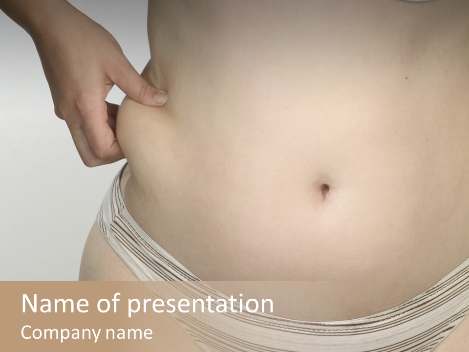 Close-Up Of Woman Body PowerPoint Template