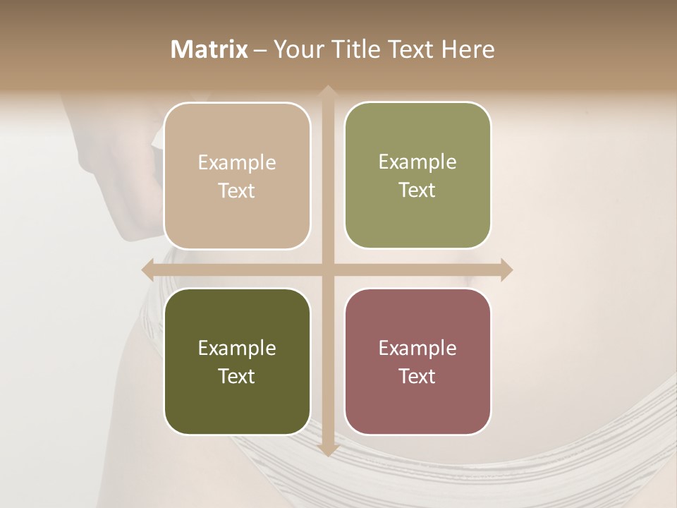 Close-Up Of Woman Body PowerPoint Template