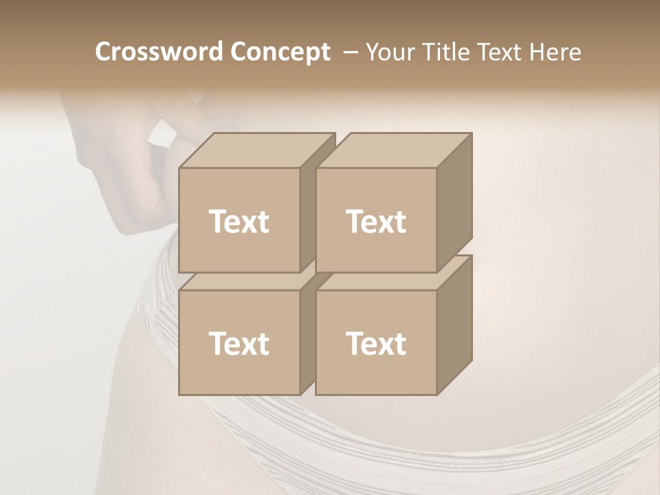 Close-Up Of Woman Body PowerPoint Template