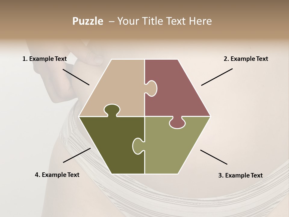 Close-Up Of Woman Body PowerPoint Template